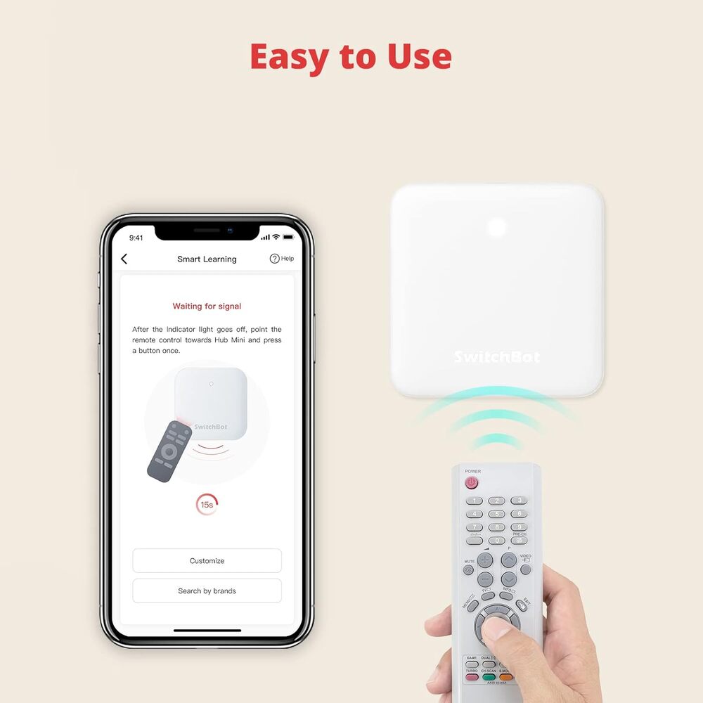 SwitchBot Hub Mini Smart IR Remote WiFi Alexa Google Home Control - Picture 2 of 8